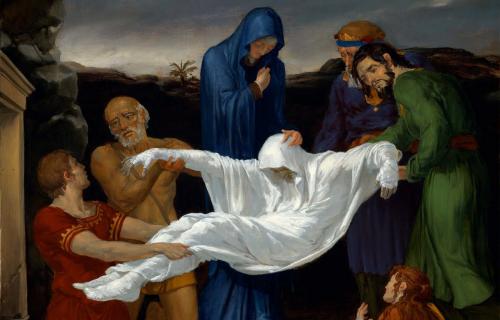Jesus laid in the Tomb